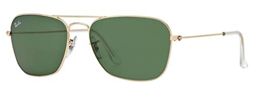 Ray-Ban Caravan RB3136 Sunglasses - Gold/Green Classic - X001HAV8EF