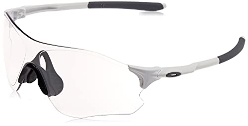 Oakley Evzero Path Low Bridge Fit Sunglasses - Matte White/Clear Black Iridium Photochromic / 38 mm - 888392187635