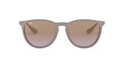 Ray-Ban Erika RB4171 Sunglasses - Dark Rubber Sand/Violet Gradient Brown / 54 mm - 8053672027884