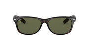Ray-Ban New Wayfarer RB2132 Sunglasses - Tortoise/G-15 Green / 52 mm - 805289048534