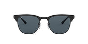 Ray-Ban Clubmaster Metal RB3716 Sunglasses - Shiny Black Top Matte/Blue / Large - 8053672867060