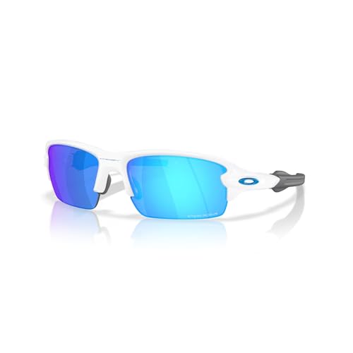Oakley Flak Sunglasses - Polished White / Prizm Sapphire / Standard - 888392668912
