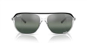 Ray-Ban Bill One RB2205 Sunglasses - Black on Transparent/Clear Gradient Dark Blue Polarized / 60 mm - 8056597965507
