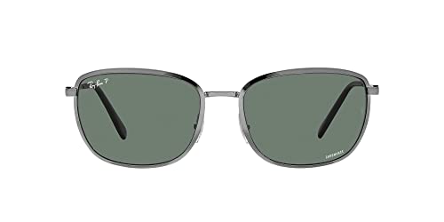 Ray-Ban RB3705 Sunglasses - Gunmetal/Polarized Grey / 57 mm - 8056597833776
