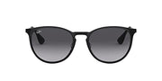 Ray-Ban Erika Metal RB3539 Sunglasses - Black/Light Grey Gradient Grey / 54 mm - 8053672565393
