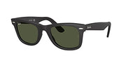 Ray-Ban Original Wayfarer Low Bridge Fit RB2140F Sunglasses - Wayfarer Matte Black G-15 Gree / 52 mm - 8053672058611