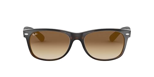 Ray-Ban New Wayfarer RB2132 Sunglasses - Light Havana/Clear Gradient Brown / 58 mm - 8053672562767