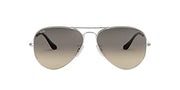 Ray-Ban Aviator RB3025 Sunglasses Batch 3 - Silver/Clear Gradient Grey / 58 mm - X0026CD1UH