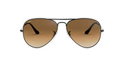 Ray-Ban Aviator RB3025 Sunglasses - Gunmetal/Clear Gradient Brown / 62 mm - 805289178361