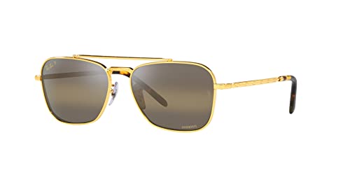 Ray-Ban New Caravan RB3636 Sunglasses - Legend Gold/Polarized Clear Gradient Dark Brown / 55 mm - 8056597665148
