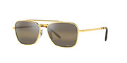 Ray-Ban New Caravan RB3636 Sunglasses - Legend Gold/Polarized Clear Gradient Dark Brown / 55 mm - 8056597665148