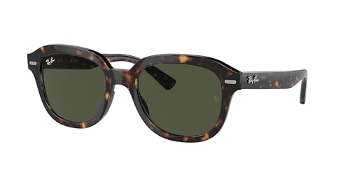 Ray-Ban Erik Low Bridge Fit RB4398F Sunglasses - Havana/Green / 53 mm - 8056597852012