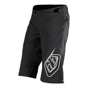 Troy Lee Designs youth sprint shorts, black with large leg logo patch