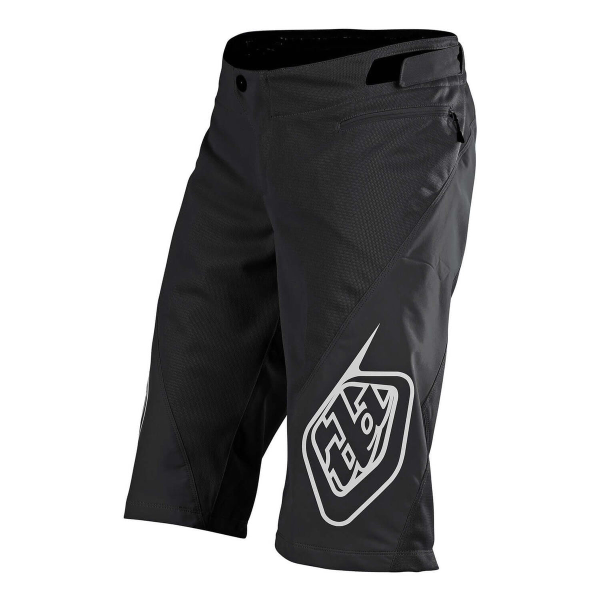 Kids' black riding shorts with TLD logo