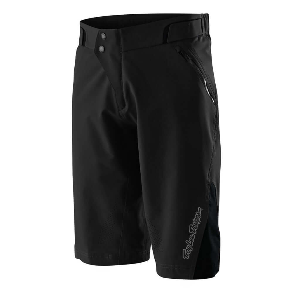 Black Troy Lee Designs Ruckus shell shorts with zip fly and side pocket