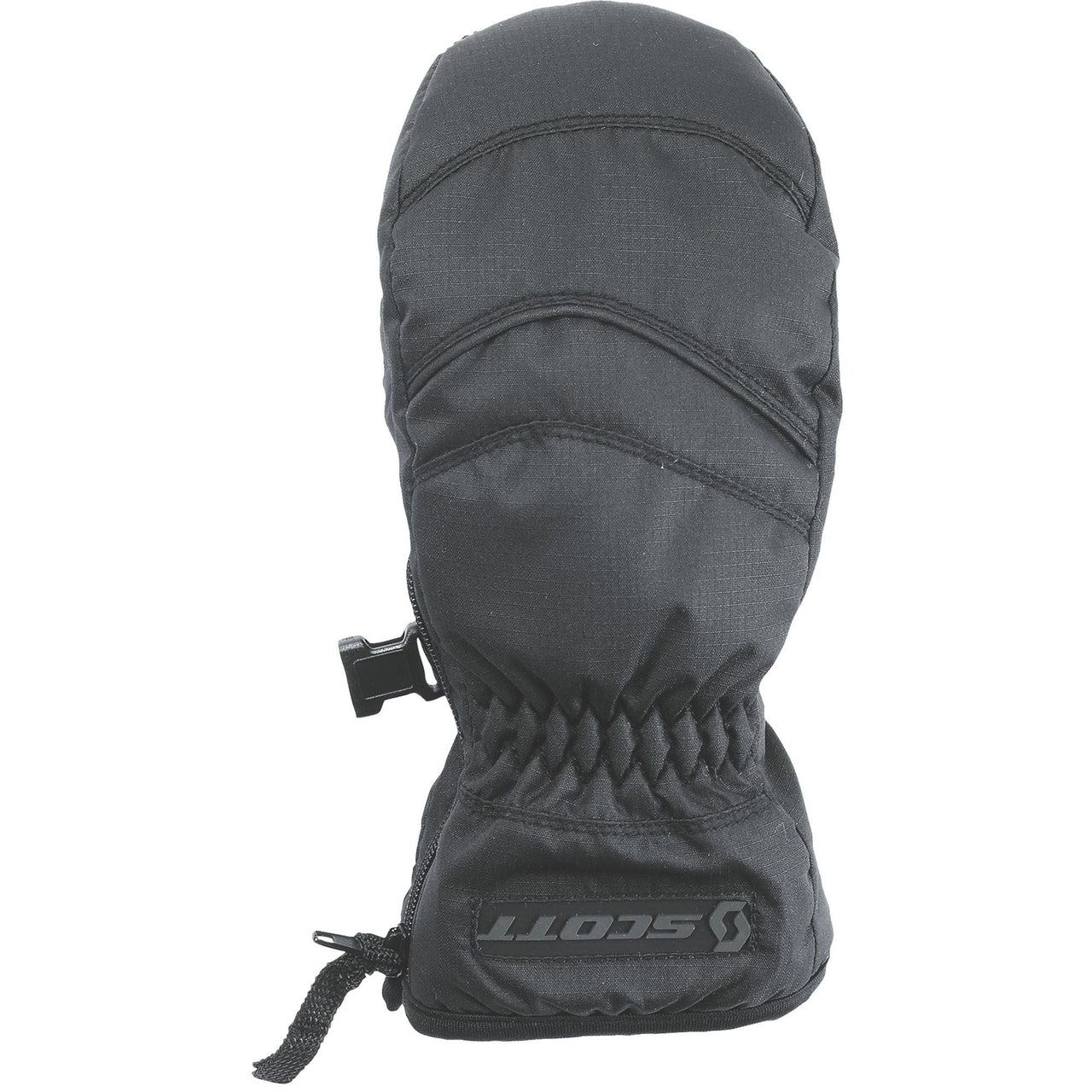 Scott Tot Halfpint mitten in dark gray with knit cuff and pull cord