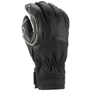 Black tech glove with padded palm and elastic cuff