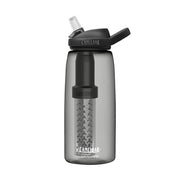 CamelBak Eddy+ 32 oz charcoal filtered water bottle with black flip-top lid