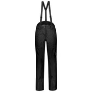 Women’s black 3L shell pant with adjustable suspenders