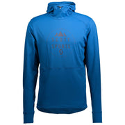 Men's storm-blue mid pullover hoodie with Scott Sports logo, pullover front