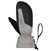 Scott Ultimate GTX mitten in slate gray and black, with drawstring cuff