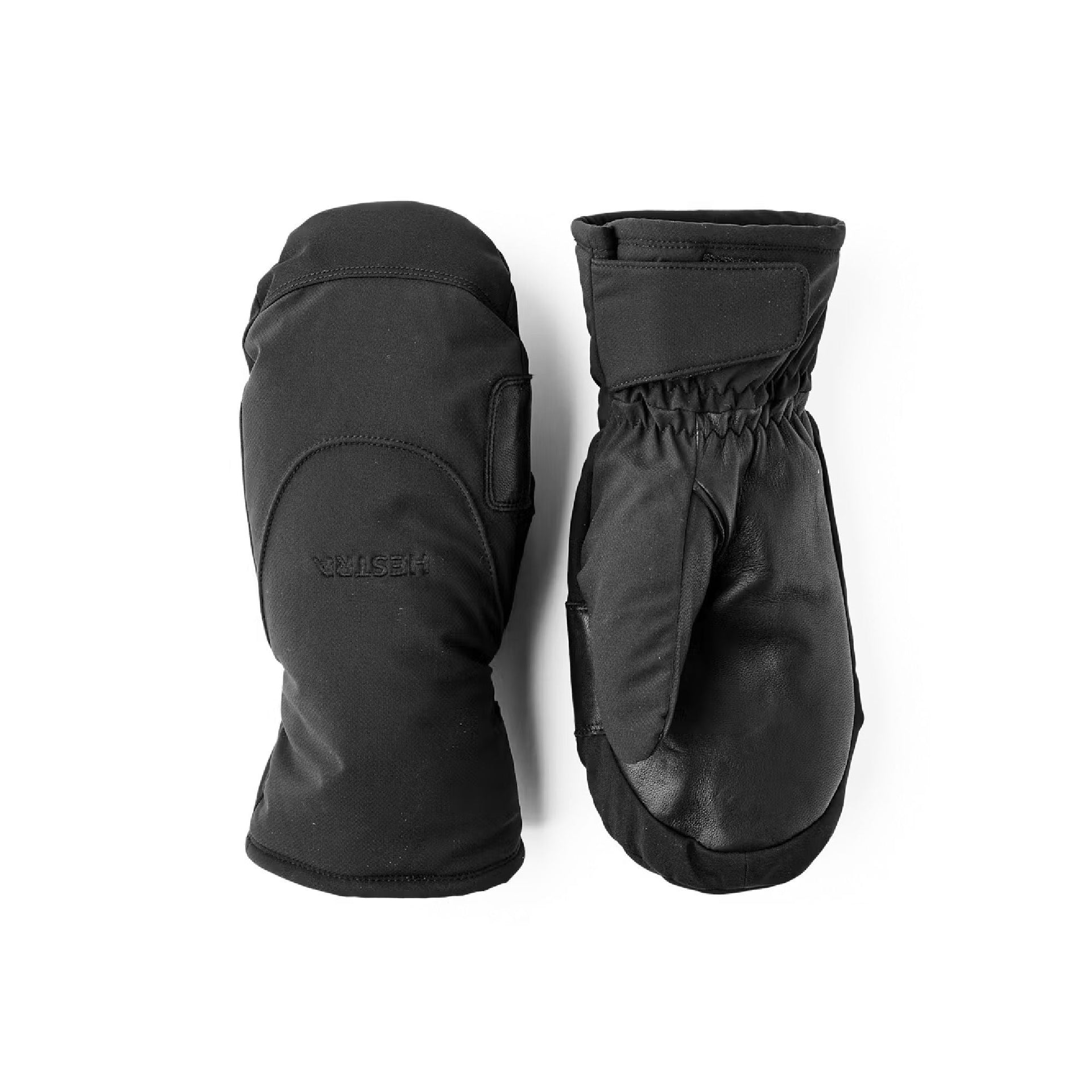 Hestra CZone alpine pro black mittens with elastic cuff and insulation