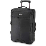 Black rolling suitcase with telescoping handle and front panel zip compartments