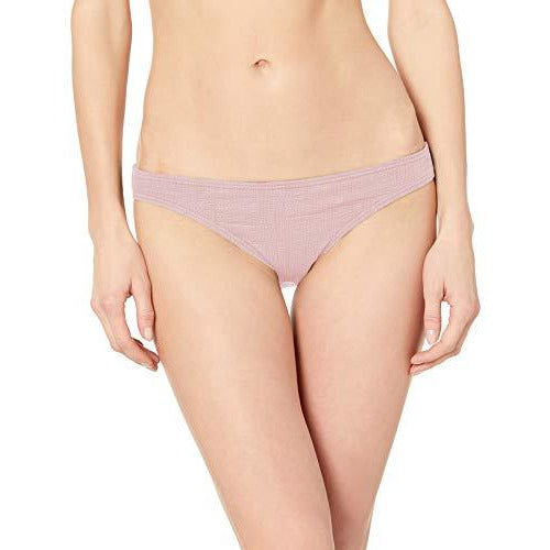 Billabong lowrider bikini bottom, pink textured knit fabric