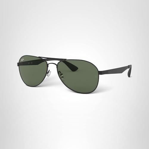 Ray-Ban Aviator RB3549 Sunglasses - Matte Black/Dark Green / 58 mm - 8053672671087 - Additional Image 4