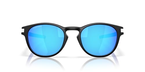Oakley Latch Low Bridge Fit Sunglasses - Matte Black/Prizm Sapphire / 53 mm - 888392641168