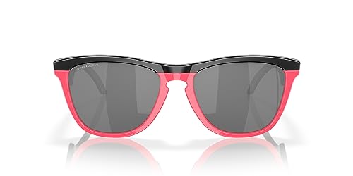 Oakley Frogskins Hybrid Sunglasses - Matte Black/Neon Pink/Prizm Black / 55 mm - 888392610287