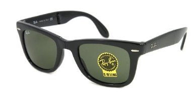 Ray-Ban Folding Wayfarer RB4105 Sunglasses - Black / 54mm - 805289161196