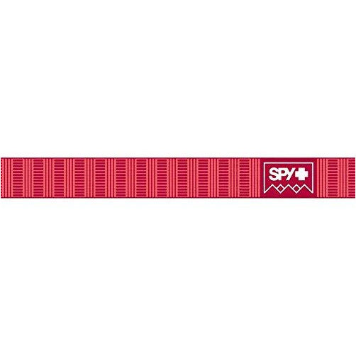 SPY goggle strap in red with SPY+ logo