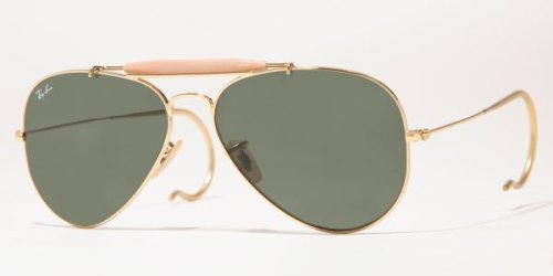 Ray-Ban Outdoorsman Aviator RB3030 Sunglasses - Black / 58 mm - 805289602163