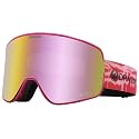 Dragon Alliance NFX2 snow goggles with pink lens and red strap, side logo print