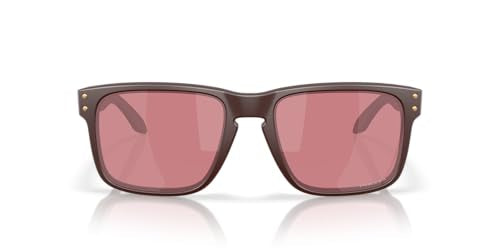 Oakley Holbrook Low Bridge Fit Sunglasses - Matte Grenache/Prizm Dark Golf / 56 mm - 888392640437