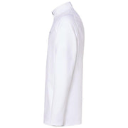 Men's Oakley quarter-zip sweatshirt in arctic white, side profile, long sleeves