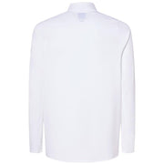 Men's Oakley quarter-zip sweatshirt in arctic white, full back view, long sleeves