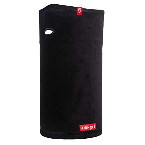 Airhole Airtube Ergo fleece facemask, black tube with side face opening