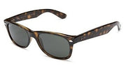Ray-Ban New Wayfarer RB2132 Sunglasses - Tortoise / Crystal Green Polarized - 805289330479