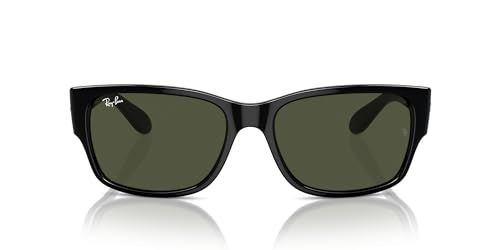 Ray-Ban RB4388 Sunglasses - Black/Green / 58 mm - 8056262054758