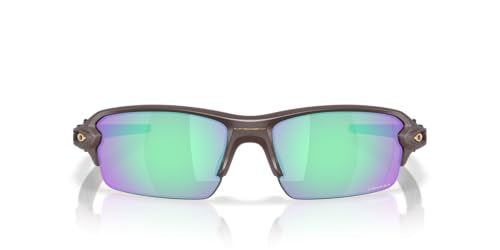 Oakley Flak Low Bridge Fit Sunglasses - Matte Grenache/Prizm Golf / 61 mm - 888392640482