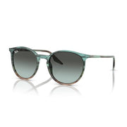 Ray-Ban Havana On RB2204 Sunglasses - Striped Blue & Green / Blue Vintage / Small - 8056597936439