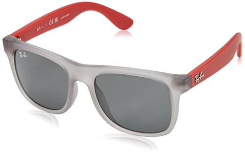 Ray-Ban Justin RJ9069S Sunglasses - Rubber Transparent Grey/Dark Grey / 48 mm - 8056597126847