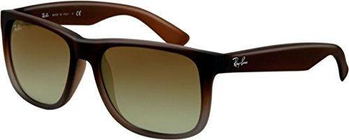 Ray-Ban Justin RB4165 Sunglasses - Frame: Brown to Gray Fade / Lens: Gray G / N/A - 805289527879