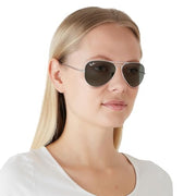 Ray-Ban Aviator RB3025 Sunglasses Batch 2 - Silver/Grey Mirrored / 62 mm - X001DINH4Z - Additional Image 4