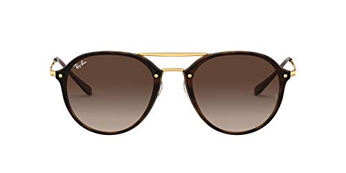 Ray-Ban Blaze Double Bridge RB4292N Sunglasses - Light Havana/Brown Gradient Dark Brown / 62 mm - 8053672837865
