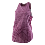 Women's rosewood graphic tank top, sleeveless scoop neck