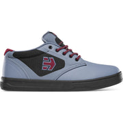Etnies Semenuk Pro MTB shoe in light blue with black side panel and red lace eyelets