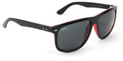 Ray-Ban Boyfriend RB4147 Sunglasses - Top Matte Black on Red - 8053672365146